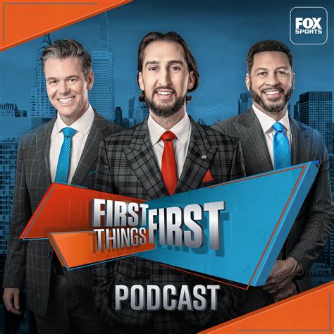 First Things First An early entry into studio debate shows for Fox Sports, this program is headed by sports media personality Nick Wright, who is joined by longtime broadcasters Chris Broussard and Kevin Wildes as co-hosts. Filmed in New York, the daily program features the hosts talking about the day's top sports stories and debating ….
