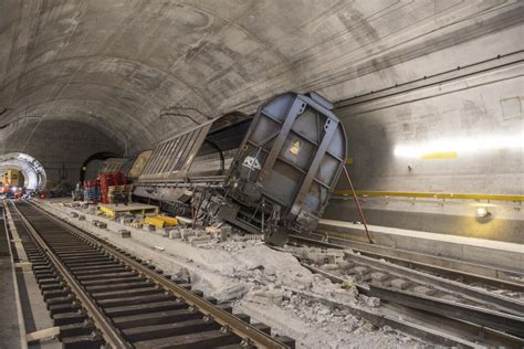 Key Swiss rail tunnel damaged by derailment won’t fully reopen until next September