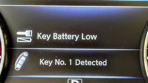 Key battery low. 
