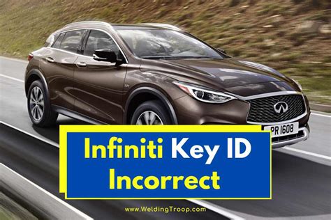 Key id incorrect infiniti. Scary · #3 · May 20, 2018 mmkr said: The car is equipped with remote entry and keyless start BUT it will only start when the key is placed in the little compartment in the center console under the two screens near the shifter. If you need to have the key in this specific location in the car...that's the opposite of remote start, no? 