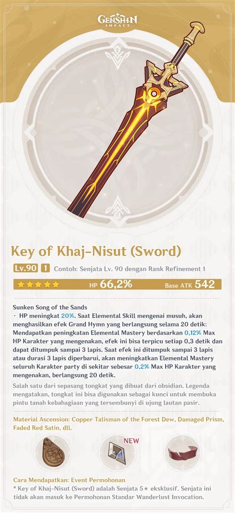 Key of Khaj-Nisut - Genshin Impact - HoYoWiki