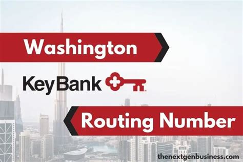 Your KeyBank Routing Number plays an important role in directing where your money should go. It identifies a particular financial institution and can streamline transactions like direct deposits or making payments. ... KeyBank Routing Number Washington - 125000574. What Is a Routing Number? A routing number is a 9-digit number that identifies .... 