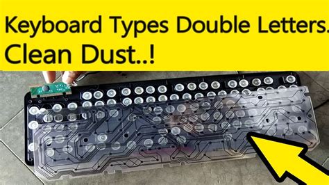Keyboard Typing Double letters. How To Fix. Dust Problem. How to Clean