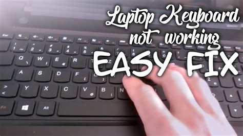 Keyboard not working on laptop. 