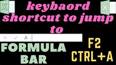 Keyboard shortcut to jump to edit in formula bar (not F2)?