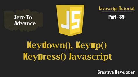 Keydown enter.  The JavaScript funct In the world of web development, interact...