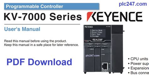 Keyence kv series plc user manual. - Chemistry guided experiments student manual practice.