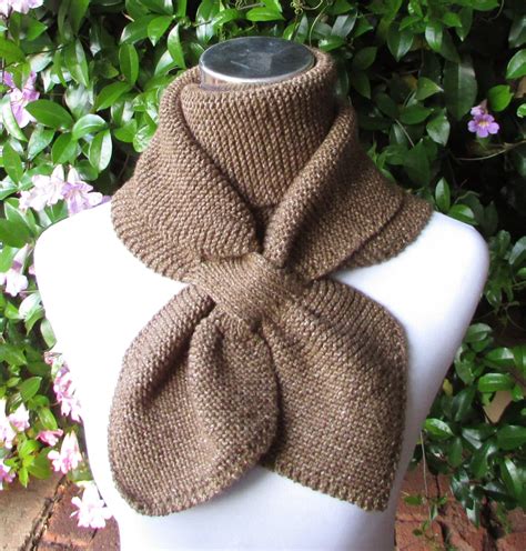Keyhole Scarf Knitting Pattern Double Loop Keyhole Scarf
