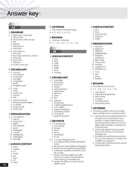 Keys High1 Workbook