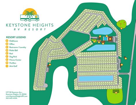 Keystone heights rv resort. Keystone Heights RV Resort is wonderfully accessible, with all the information you need readily available. Take a look at their website , check out their Facebook page for updates, and peruse this map that’ll show you exactly where this hidden gem is located. 