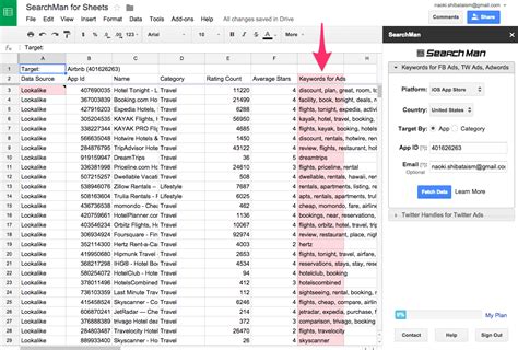 Keyword Research Spreadsheet Google Spreadshee keyword research