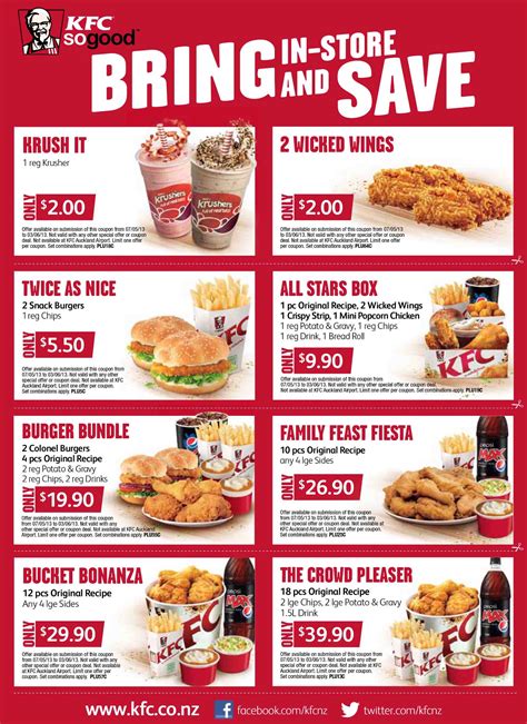 “sunday dinner, 7 days a week.” Find local coupons. Click here to browse coupon offers on KFC.ca (use coupon codes to unlock). Order on KFC.ca for delivery or pick-up*. …. 