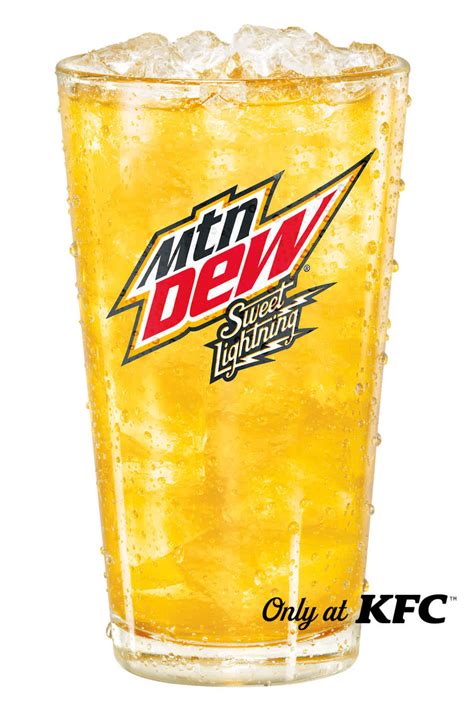 Starting July 1, the fried chicken chain will begin serving “Sweet Lightning” Mountain Dew, a peach-and-honey-flavored pop available in Colonel Sanders’ soda fountains nationwide. How does it.... 