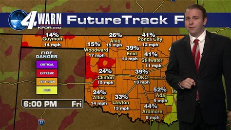 Kfor weather okc. Main Station Number: (405) 424-4444. News Hotline: (405)-478-6395 Email the News Department 4@KFOR.com . Email Sales Manager. Sales and Advertising: (405) 478-6250 Public File Assistance Contact ... 