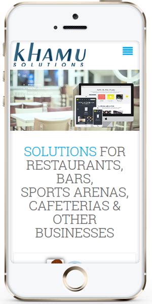 Khamu solutions. The Khamu Solutions Story Khamu Solutions is an innovative technology solutions company dedicated to table-service restaurants and seat-service sports venue markets. The idea for Khamu's "Sapphire" software package originated from personal and professional experiences in the food service industry. Common food service weaknesses - Slow ... 