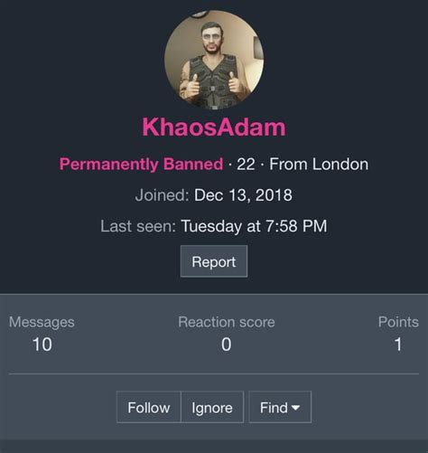 I got banned from his chat for asking "Does this guy ever smile" after I watched him for like 20 minutes. Seems to be nothing has changed. Don't care how good someone is if they behave like a literal child throwing tantrums. ... wouldn't be the first time for a streamer to turn out to be a pos like the Khaosadam and all the others that got ...