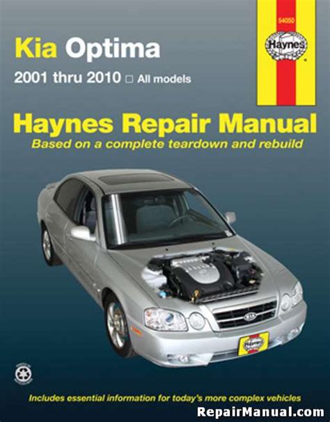Kia optima 2001 2010 manuale di riparazione. - Ten mile day street study guide.
