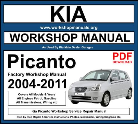Kia picanto maintenance workshop repair service manual. - Mitsubishi lancer 2000 2007 repair service manual.
