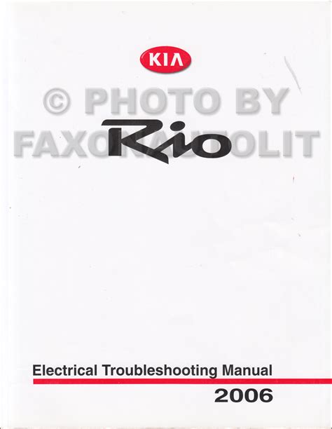 Kia rio service reparaturanleitung 2006 2009. - Manual de la máquina de coser viking 6370.