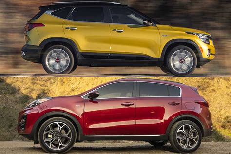 Kia seltos vs sportage. When comparing the Kia K5 and the Kia Seltos, it is important to look at price, fuel economy, and standard features. Starting with price, the Kia K5 is more expensive with a starting MSRP of $26,745 and the similarly equipped Kia Seltos starts at $25,865. 