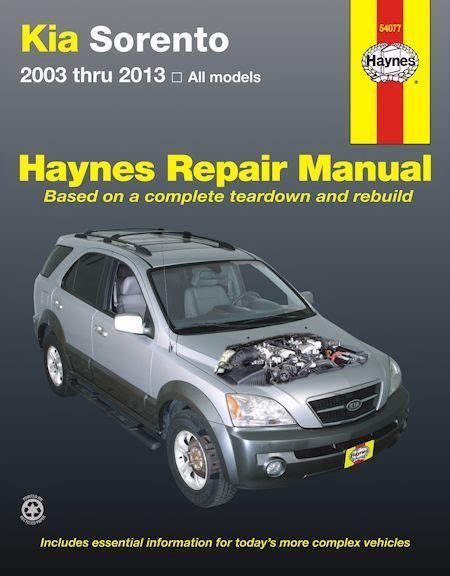 Kia sorento 2004 2009 repair service manual. - Content d'avoir un ami comme toi.