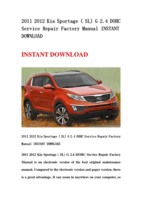 Kia sportage sl g 2 4 dohc service repair workshop manual 2011 2012. - How to protect your garden from the 12 most common pests an easy garden guide.