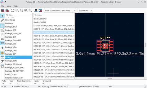 Kicad 9 create footprint