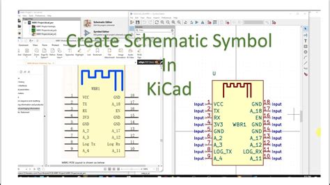 Kicad create symbol and footprint.  Exports to OrCAD, Download schematic...