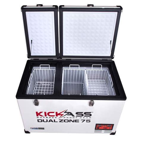 Kickass fridge review. KickAss 75L Portable Camping Fridge Freezer Dual Zone 75L. Portable camping fridge freezers are a necessity for any Australian camper, whether you're a first timer or a seasoned expert. These 12v fridge freezers have some of the most advanced technology in temperature control and cooling efficiency. 