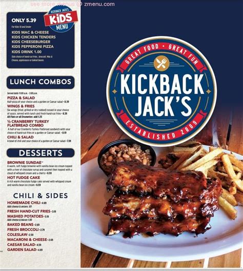 Specialties: Kickback Jack's Restaurant was established in 1959 and s
