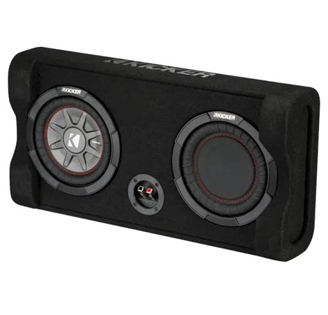 Kicker 47TRTP82 Car Audio Down Firing 8" Thin Sub Box Passive...