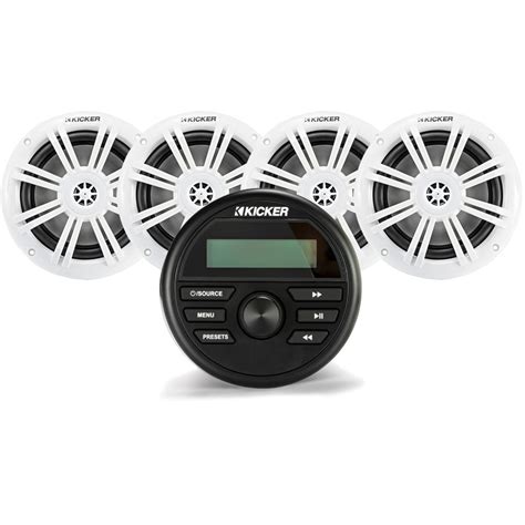 Kicker KMC-2 and KM604 Stereo Package - Marine Stereo