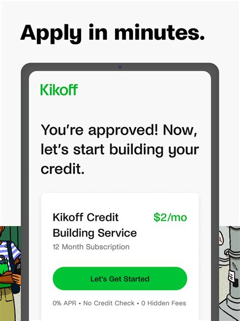 Kickoff credit builder. 1. Chime Credit Builder. Chime Credit Builder is a credit builder app similar to Kikoff. It will help you boost your credit score by 30 points on average if you make regular and on-time payments. Chime Credit Builder does not have a pre-set credit limit, hence it dependence entirely on the amount of money you deposit into your Credit Builder ... 