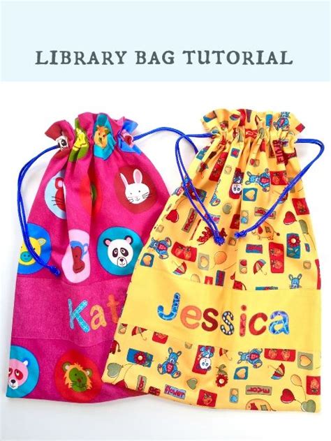 Kids Library Bag Tutorial