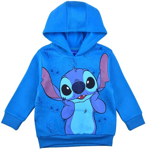 Kids Lilo and Stitch Pocket Hoodies Jumper Top Long Sleeve