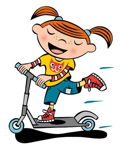 Kids Scooter Clipart - Etsy