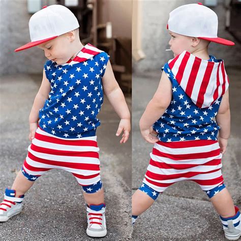 Kids Striped T-Shirt Boys Girl Summer July 4th Patriotic Tops 3 …