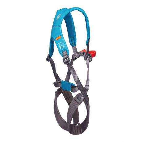 Kids black diamond harness.  Designed with the same construction as our time-...