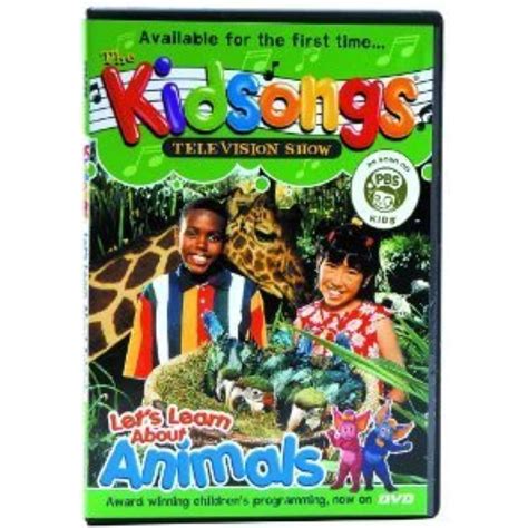 Kidsongs let's learn about animals. Kidsongs: Let's Learn About Animals (DVD) NEW. Unrated. USD $12.47. You save. $0.00. Price when purchased online. How do you want your item? Shipping. Out of stock ... 