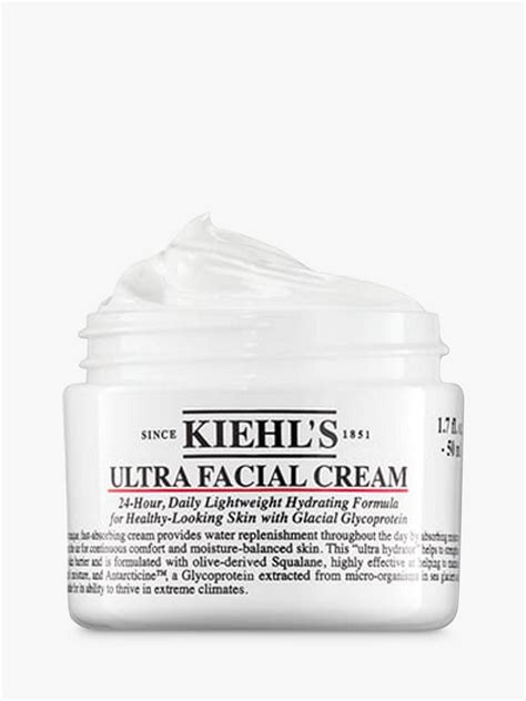 Kiehls cream. Kiehl's Ultra Facial Cream SPF 30 83% match with the ingredients and function of Garnier Hyalu-Melon Replumping Serum Cream SPF 15 75% Attribute Match 81% Ingredient Match Dupe Explained These products are both day moisturizers that contain exfoliants, hyaluronic acid, SPF and Vitamin E. 
