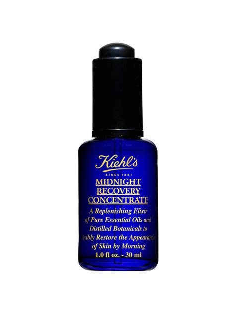 Kiehls midnight recovery. STEP 1: Midnight Recovery Botanical Cleansing Oil, A lightweight makeup-removing oil cleanser that leaves skin feeling soft and replenishe. STEP 2: Midnight Recovery Eye, A restorative eye cream for younger-looking eyes by morning. STEP 3: Midnight Recovery Concentrate, A moisturising night time facial oil that visibly restores the appearance ... 