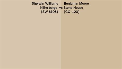 Kilim beige (SW 6106) vs Storm Cloud Gray (2140-40) This color comparison involves two colors that comes from different color collections. The first one is named Kilim beige and also has a refference code SW 6106 assigned to it. The color chart is named Sherwin-Williams paint colors and it is quite popular among paint manufacturers and color designers. . The swatch sample for Kilim beige (SW .... 