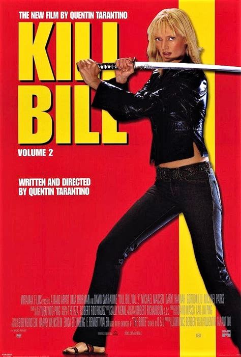 Kill bill pt 2. Kill Bill: Vol. 2 legendas Português (pt) "A vingança continua!". Após ser traída por Bill (David Carradine) e seu antigo grupo, a Noiva assassina (Uma Thurman) fica à beira da morte por 4 anos. Após despertar do coma, ela vai atrás de cada um dos seus antigos companheiros para matá-los. Na segunda parte dessa busca por vingança, a ... 