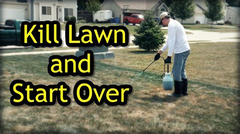 Kill the grass. Mow the lawn accordingly to a schedule. In between mowing the lawn, weeds that sprout up can also be cut using a garden hoe to cut the tops. This should be done when there is no rain for a few days to effectively kill the plant. Cutting the tops off won’t kill all types of weeds. 