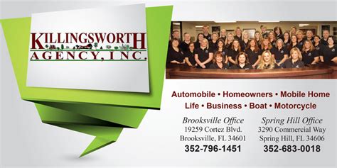 Killingsworth Agency Inc., Spring Hill, FL Nationwide