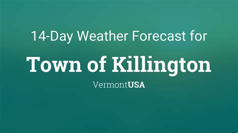 Killington Weather Forecast. Access detailed hourly and 14 day forecasts, current conditions, maps, warnings, meteograms, historical data and more for Killington. 