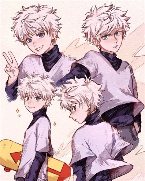 Something about Killua seemed so innocent, so delicate. You could not ignore his tainted past, but beyond the sum of his experiences, Killua was beautiful. He was a white rose in a sea of greenery. He seemed guarded, but beneath an icy exterior laid a starry-eyed child who clung to the need for love and affection.. 
