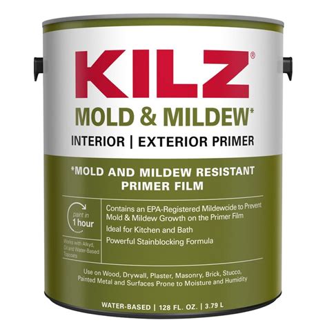 Kilz mold killer primer. Although Zinsser's mold-killing primer helps to deal with mold, it will not kill it. To prevent mold growth and allow proper adhesion of the primer, you need to clean and dry the surface thoroughly. Then apply at least two coats when using either Kilz or Zinsser primer for maximum protection. Winner: Tie. 4- Consistency 