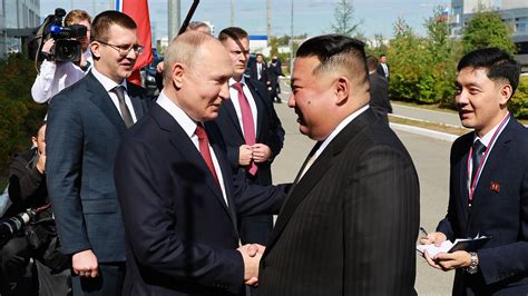 Kim Jong Un arrives at city near Vladivostok where he’s expected to visit Russia’s Pacific fleet