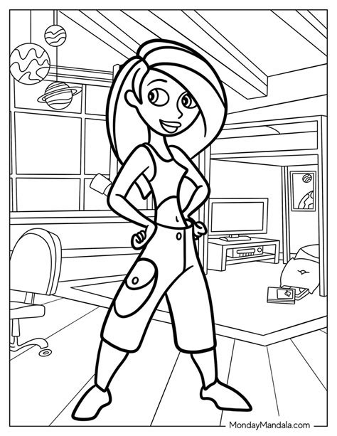Kim Possible Coloring Pages